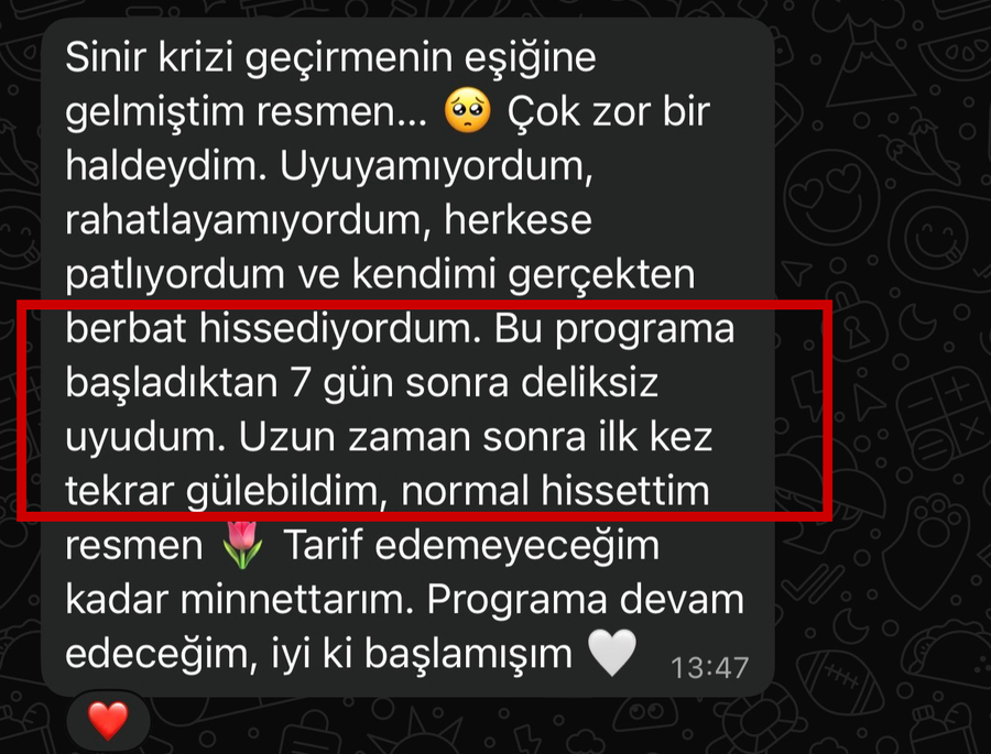 Danışan yorumu